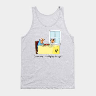 Funny Spectickles Golf Cartoon Humor Tank Top